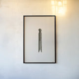 Laundry Pin by Nathan Larson. shown as a paper print in a black flame. Available as a archival giclee rolled canvas, fine art paper, or poster print. SKU 99388h.