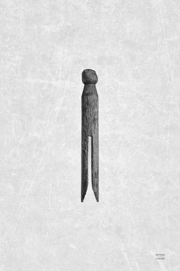 Laundry Pin Antique by Nathan Larson. SKU 99391h. Archival Giclee Fine art print for wall decor.