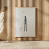 Laundry Pin Antique by Nathan Larson. shown as over sized large wall art. Available as an archival giclee rolled canvas, fine art paper, or poster print. SKU 99391h.