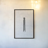 Laundry Pin Antique by Nathan Larson. shown as a paper print in a black flame. Available as a archival giclee rolled canvas, fine art paper, or poster print. SKU 99391h.