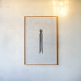 Laundry Pin Antique by Nathan Larson. shown as a paper print in a natural frame. Available as a archival giclee rolled canvas, fine art paper, or poster print. SKU 99391h.