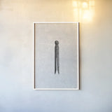Laundry Pin Antique by Nathan Larson. shown as a paper print in a white frame. Available as a archival giclee rolled canvas, fine art paper, or poster print. SKU 99391h.