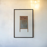 Laundry Washboard by Nathan Larson. shown as a paper print in a black flame. Available as a archival giclee rolled canvas, fine art paper, or poster print. SKU 99386h.