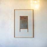 Laundry Washboard by Nathan Larson. shown as a paper print in a natural frame. Available as a archival giclee rolled canvas, fine art paper, or poster print. SKU 99386h.