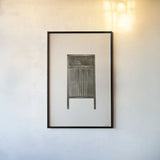 Laundry Washboard Sepia by Nathan Larson. shown as a paper print in a black flame. Available as a archival giclee rolled canvas, fine art paper, or poster print. SKU 99389h.