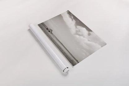 Leaning Barn Field III by Nathan Larson. shown as a rolled paper print. Available as archival giclee rolled canvas, fine art paper, or poster print. SKU 86073i.