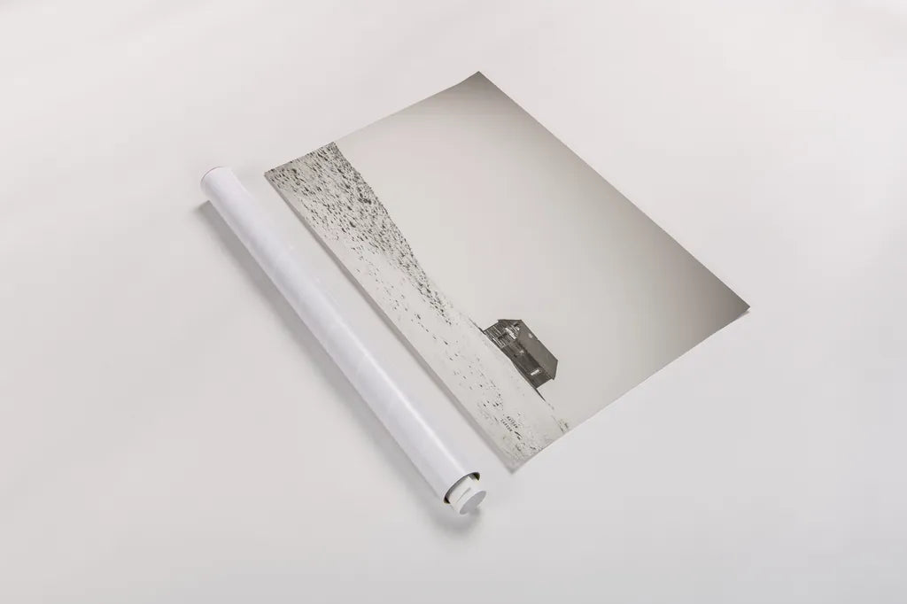 Leaving by Nathan Larson. shown as a rolled paper print. Available as archival giclee rolled canvas, fine art paper, or poster print. SKU 96625i.