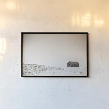 Leaving by Nathan Larson. shown as a paper print in a black flame. Available as a archival giclee rolled canvas, fine art paper, or poster print. SKU 96625i.