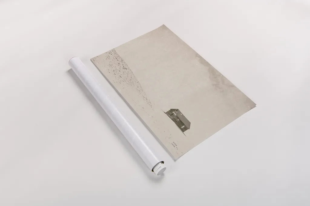 Leaving Sepia by Nathan Larson. shown as a rolled paper print. Available as archival giclee rolled canvas, fine art paper, or poster print. SKU 96626i.