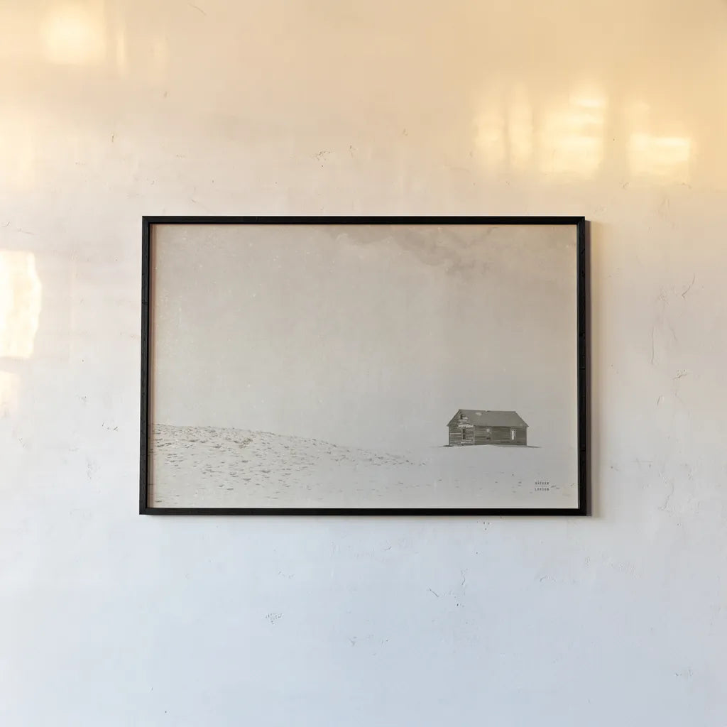 Leaving Sepia by Nathan Larson. shown as a paper print in a black flame. Available as a archival giclee rolled canvas, fine art paper, or poster print. SKU 96626i.