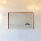 Leaving Sepia by Nathan Larson. shown as a paper print in a natural frame. Available as a archival giclee rolled canvas, fine art paper, or poster print. SKU 96626i.