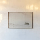 Leaving Sepia by Nathan Larson. shown as a paper print in a white frame. Available as a archival giclee rolled canvas, fine art paper, or poster print. SKU 96626i.