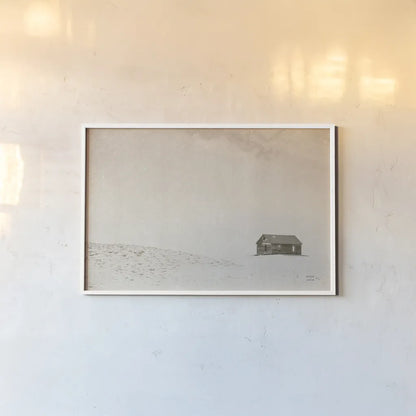 Leaving Sepia by Nathan Larson. shown as a paper print in a white frame. Available as a archival giclee rolled canvas, fine art paper, or poster print. SKU 96626i.