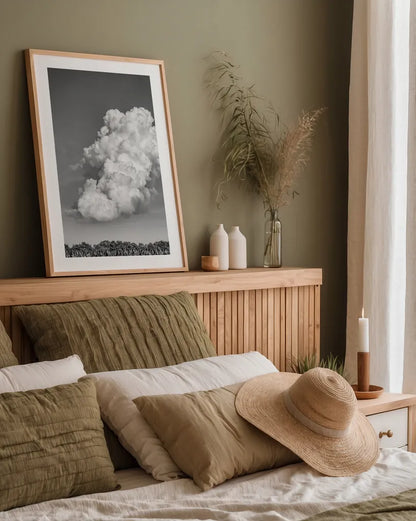 Lighten Up by Nathan Larson. shown as a paper print in a natural frame. Available as a archival giclee rolled canvas, fine art paper, or poster print. SKU 88861h.