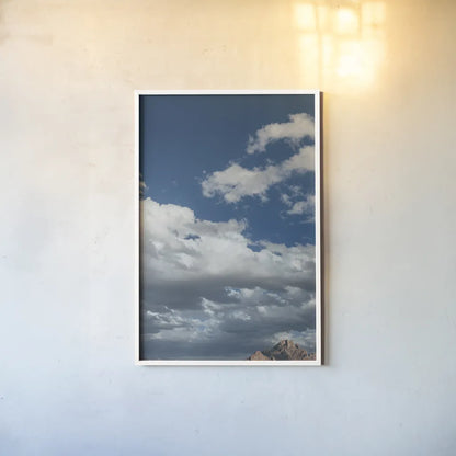 Long Way to Ride by Nathan Larson. shown as a paper print in a white frame. Available as a archival giclee rolled canvas, fine art paper, or poster print. SKU 79408h.