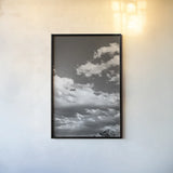 Long Way to Ride BW by Nathan Larson. shown as a paper print in a black flame. Available as a archival giclee rolled canvas, fine art paper, or poster print. SKU 79409h.