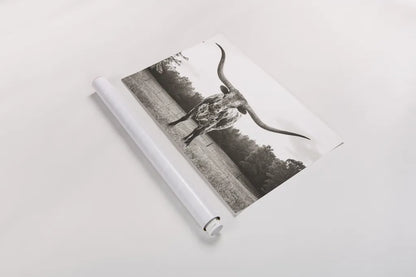 Longhorn Last Call BW No Tail by Nathan Larson. shown as a rolled paper print. Available as archival giclee rolled canvas, fine art paper, or poster print. SKU 91370i.