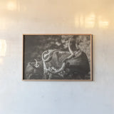Longhorn Twist Sepia by Nathan Larson. shown as a paper print in a natural frame. Available as a archival giclee rolled canvas, fine art paper, or poster print. SKU 93364i.