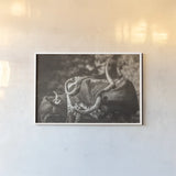 Longhorn Twist Sepia by Nathan Larson. shown as a paper print in a white frame. Available as a archival giclee rolled canvas, fine art paper, or poster print. SKU 93364i.