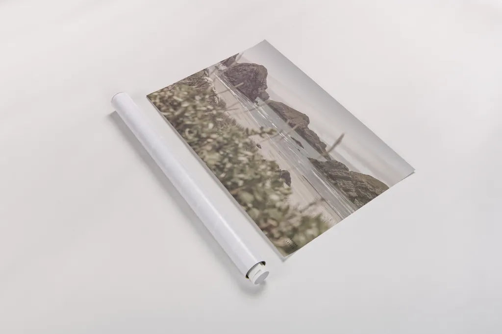 Lost Coast Discovery by Nathan Larson. shown as a rolled paper print. Available as archival giclee rolled canvas, fine art paper, or poster print. SKU 97440i.