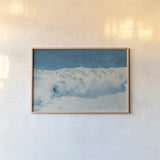 Lost Coast Waves I by Nathan Larson. shown as a paper print in a natural frame. Available as a archival giclee rolled canvas, fine art paper, or poster print. SKU 86996i.