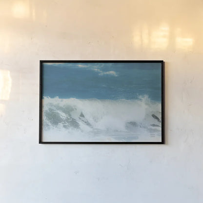 Lost Coast Waves III by Nathan Larson. shown as a paper print in a black flame. Available as a archival giclee rolled canvas, fine art paper, or poster print. SKU 86998i.