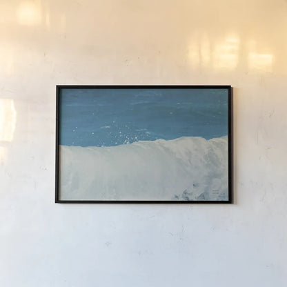 Lost Coast Waves IV by Nathan Larson. shown as a paper print in a black flame. Available as a archival giclee rolled canvas, fine art paper, or poster print. SKU 86999i.