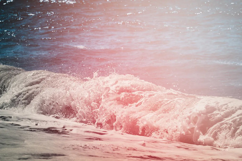 Lost Coast Waves Pink II by Nathan Larson. SKU 87261i. Archival Giclee Fine art print for wall decor.