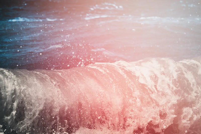 Lost Coast Waves Pink IV by Nathan Larson. SKU 87263i. Archival Giclee Fine art print for wall decor.