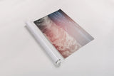 Lost Coast Waves Pink IV by Nathan Larson. shown as a rolled paper print. Available as archival giclee rolled canvas, fine art paper, or poster print. SKU 87263i.