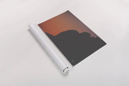 Make Me Your Sunset III by Nathan Larson. shown as a rolled paper print. Available as archival giclee rolled canvas, fine art paper, or poster print. SKU 82423i.