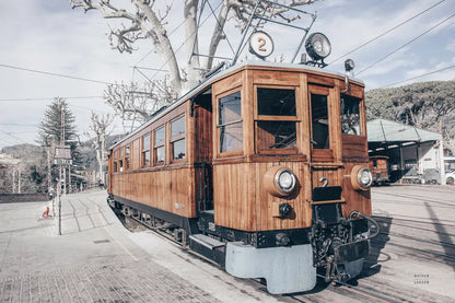 Mallorca Train Neutral by Nathan Larson. SKU 85803i. Archival Giclee Fine art print for wall decor.