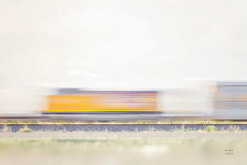 Marfa Rail by Nathan Larson. SKU 103211i. Archival Giclee Fine art print for wall decor.