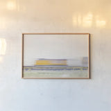 Marfa Rail by Nathan Larson. shown as a paper print in a natural frame. Available as a archival giclee rolled canvas, fine art paper, or poster print. SKU 103211i.