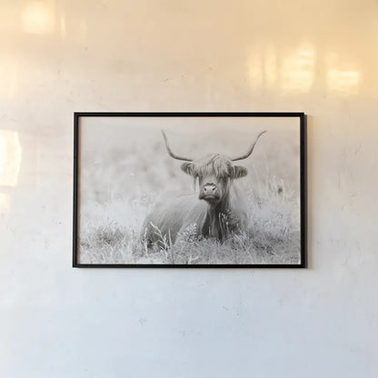 Meadow Guardian I by Nathan Larson. shown as a paper print in a black flame. Available as a archival giclee rolled canvas, fine art paper, or poster print. SKU 100480i.