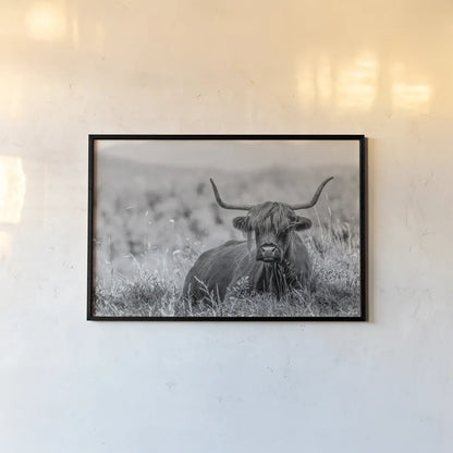 Meadow Guardian II by Nathan Larson. shown as a paper print in a black flame. Available as a archival giclee rolled canvas, fine art paper, or poster print. SKU 100481i.