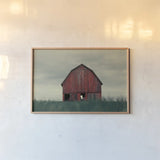 Middle America by Nathan Larson. shown as a paper print in a natural frame. Available as a archival giclee rolled canvas, fine art paper, or poster print. SKU 98151i.