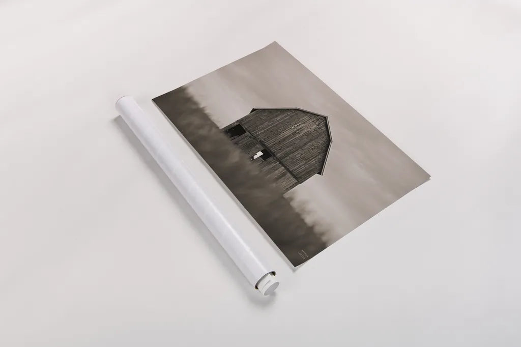 Middle America Sepia by Nathan Larson. shown as a rolled paper print. Available as archival giclee rolled canvas, fine art paper, or poster print. SKU 98152i.