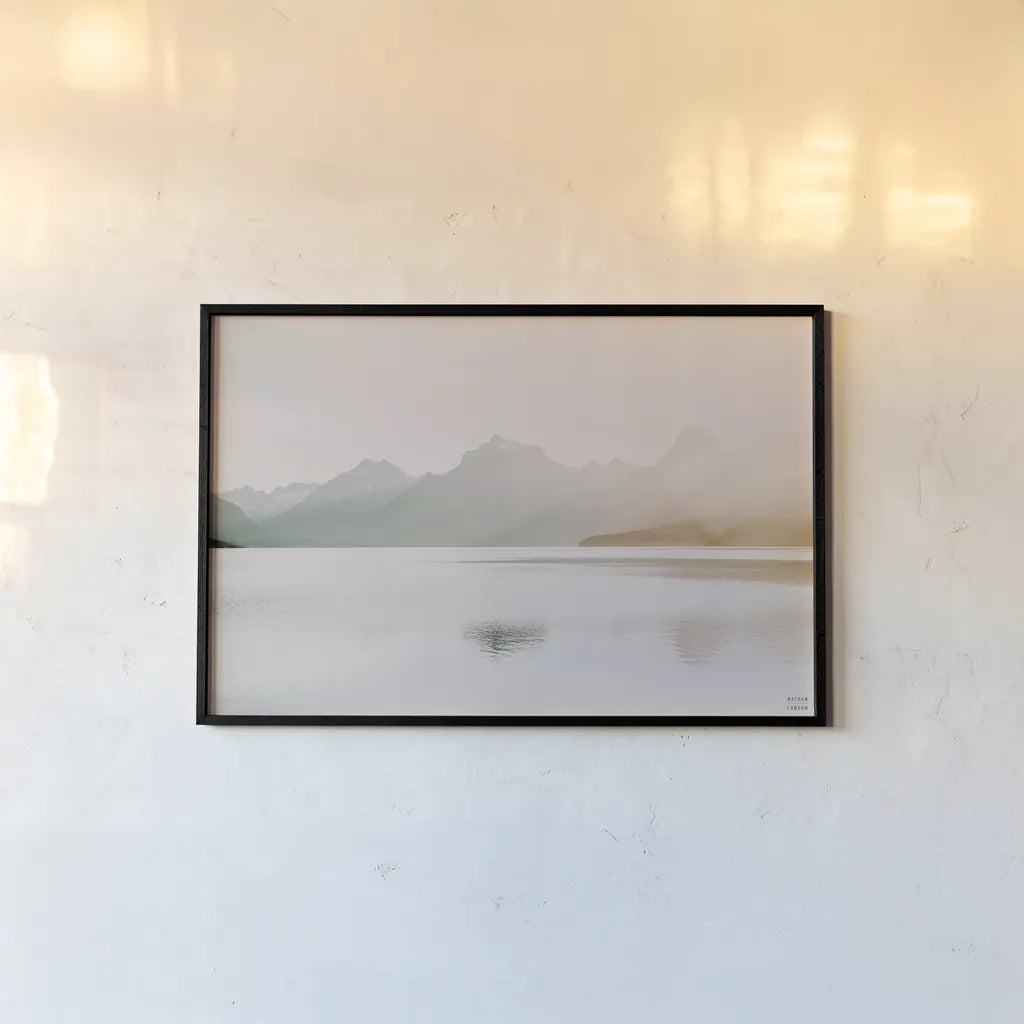 Montana Light II by Nathan Larson. shown as a paper print in a black flame. Available as a archival giclee rolled canvas, fine art paper, or poster print. SKU 98329i.