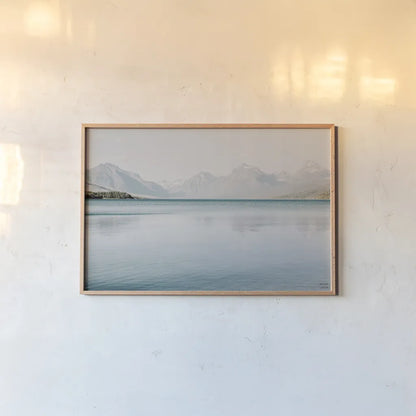 Montana Light V by Nathan Larson. shown as a paper print in a natural frame. Available as a archival giclee rolled canvas, fine art paper, or poster print. SKU 98331i.