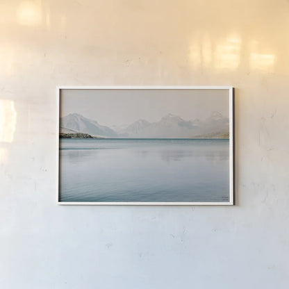 Montana Light V by Nathan Larson. shown as a paper print in a white frame. Available as a archival giclee rolled canvas, fine art paper, or poster print. SKU 98331i.
