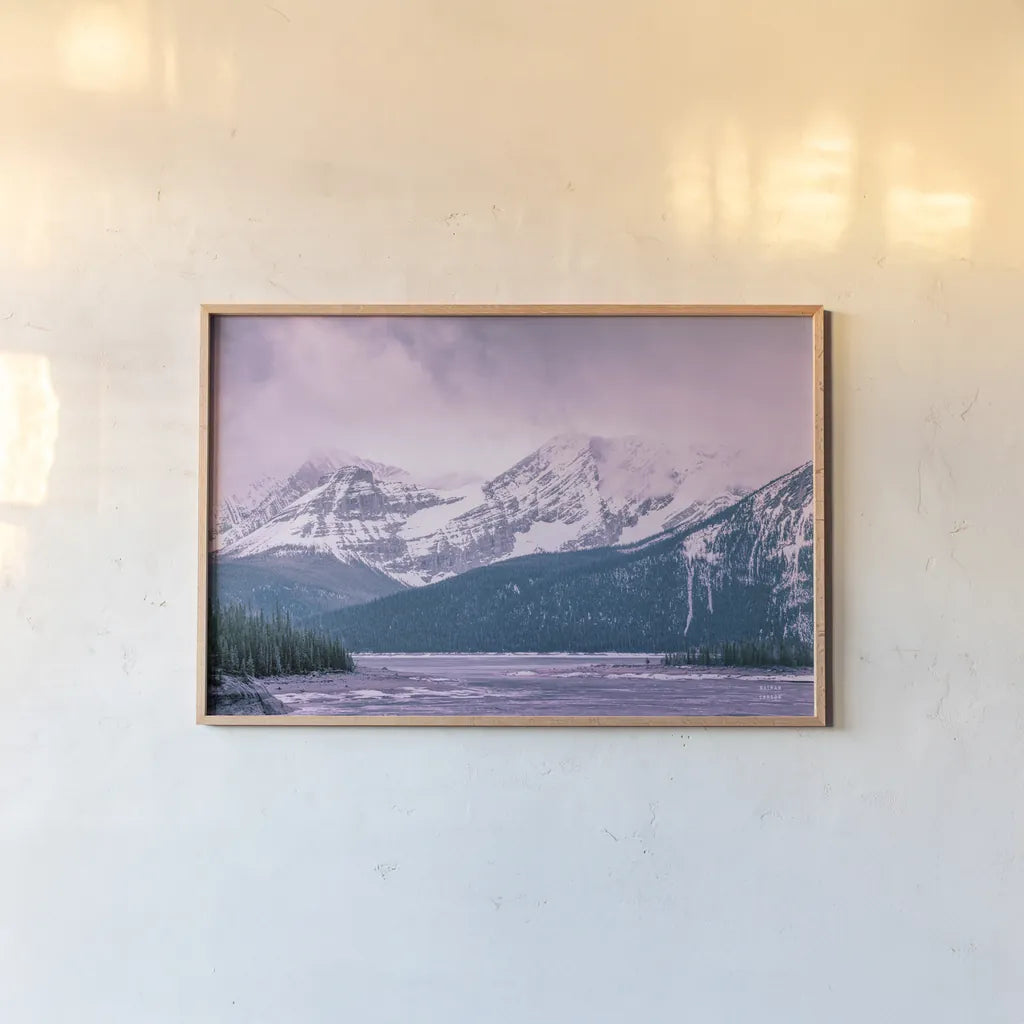 Mood Storms by Nathan Larson. shown as a paper print in a natural frame. Available as a archival giclee rolled canvas, fine art paper, or poster print. SKU 81199i.