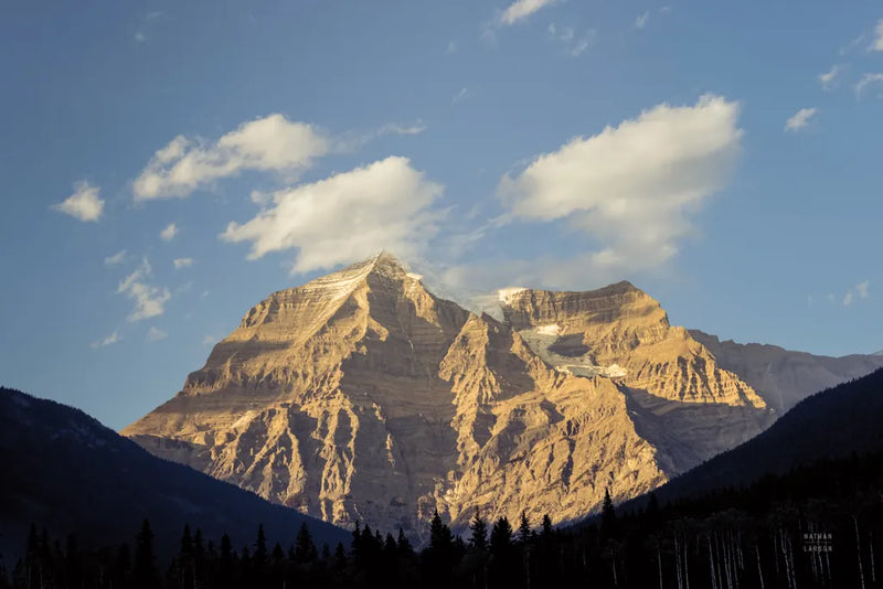 Mount Robson by Nathan Larson. SKU 104558i. Archival Giclee Fine art print for wall decor.