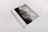 Mount Robson BW by Nathan Larson. shown as a rolled paper print. Available as archival giclee rolled canvas, fine art paper, or poster print. SKU 104557i.