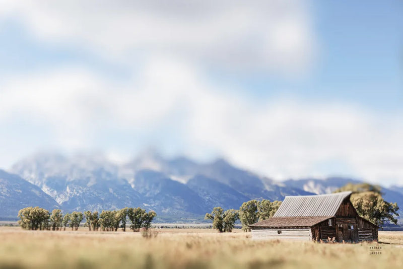 Mountain Bed by Nathan Larson. SKU 103210i. Archival Giclee Fine art print for wall decor.