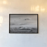 Mountain Cabin II by Nathan Larson. shown as a paper print in a black flame. Available as a archival giclee rolled canvas, fine art paper, or poster print. SKU 82743i.