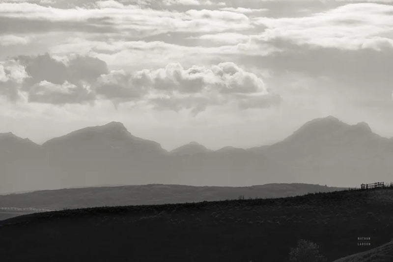 Mountain Layers by Nathan Larson. SKU 81197i. Archival Giclee Fine art print for wall decor.