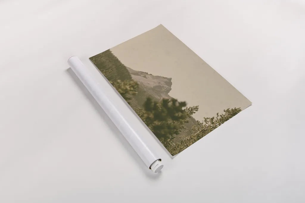 Mountainous II by Nathan Larson. shown as a rolled paper print. Available as archival giclee rolled canvas, fine art paper, or poster print. SKU 88240i.