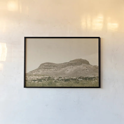 Mountainous III by Nathan Larson. shown as a paper print in a black flame. Available as a archival giclee rolled canvas, fine art paper, or poster print. SKU 88241i.