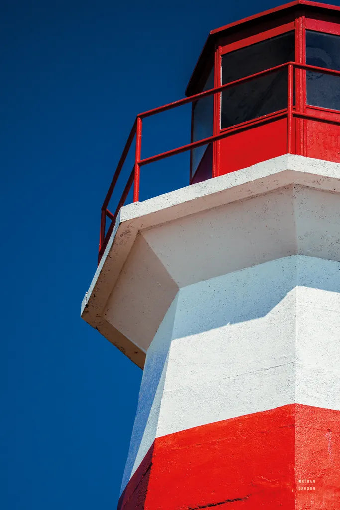 Musquash Head Lighthouse by Nathan Larson. SKU 100497h. Archival Giclee Fine art print for wall decor.